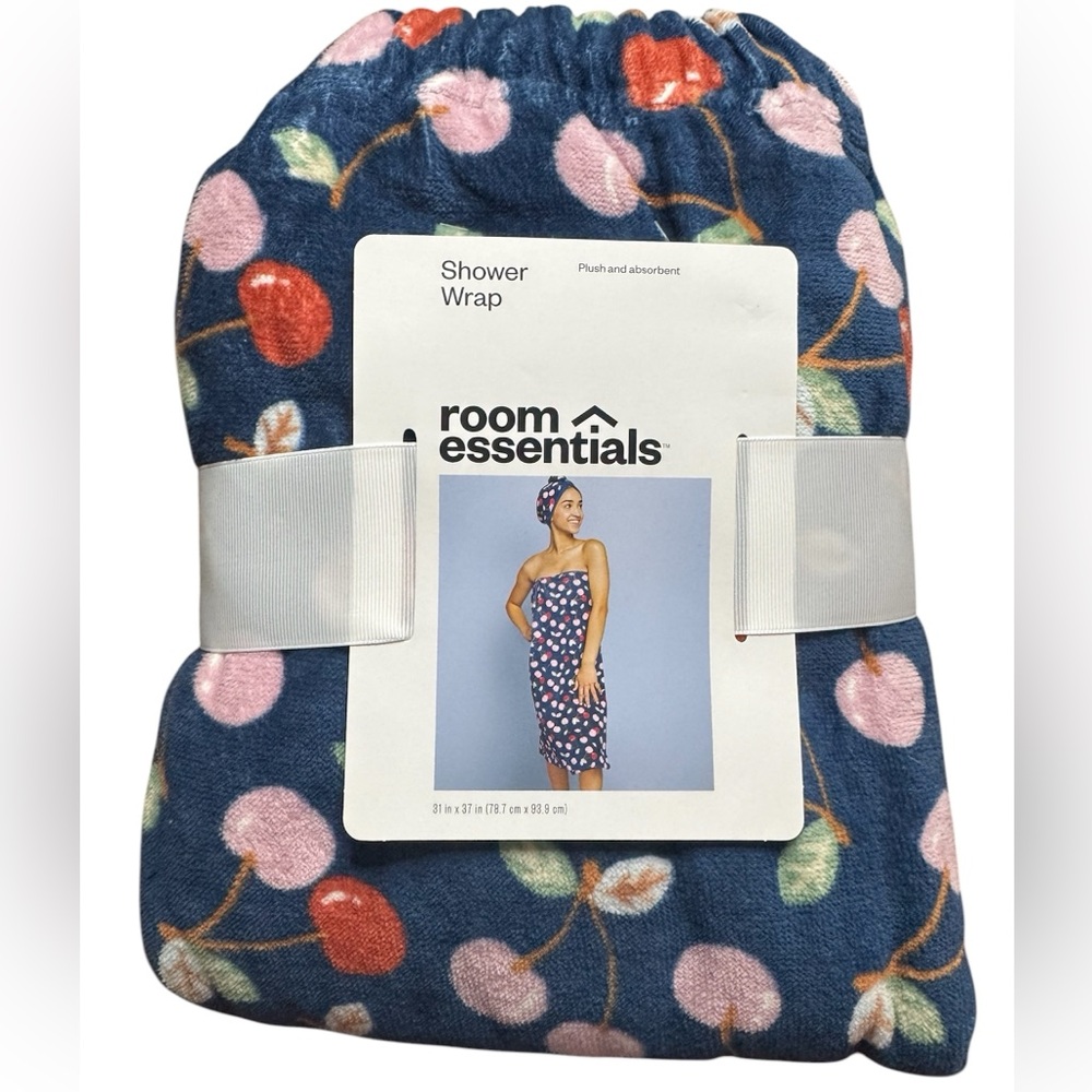 New. Room Essentials Shower Wrap Towel